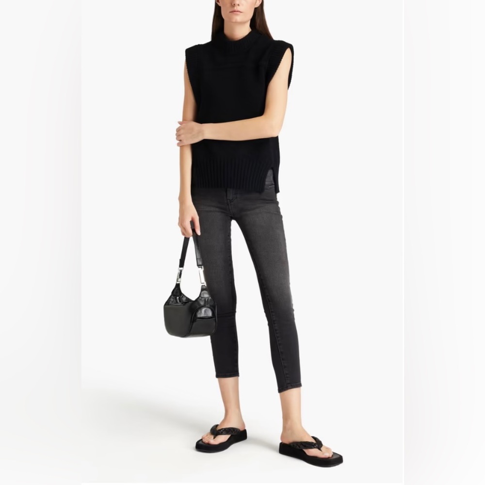 🆕 IRO Tessa cropped faded mid-rise skinny jeans